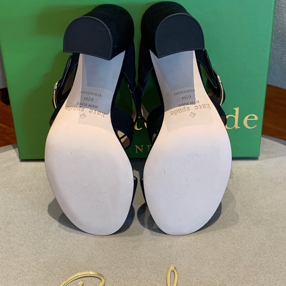 Brand New Kate Spade Orchid Suede Block Heel Sandal - Picture 5 of 6